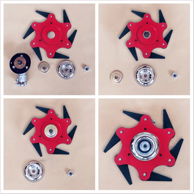 🔥 ¡Último día - 50% DE DESCUENTO! 🔥 TurboTrim™ Cabezal de Corte de Jardín de Acero con 6 Cuchillas Universal