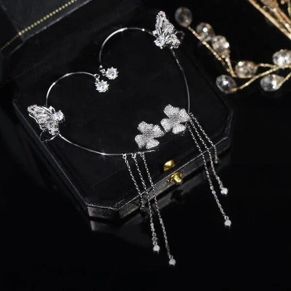 Celestelle™ – Pendientes de Mariposa y Flor con Colgantes (50% de Descuento)