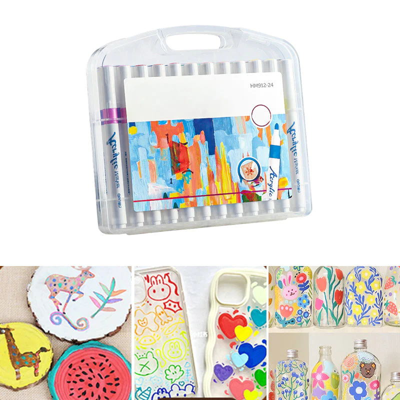 AcryliGlow™ | Set de Rotuladores Acrílicos (24 Colores)