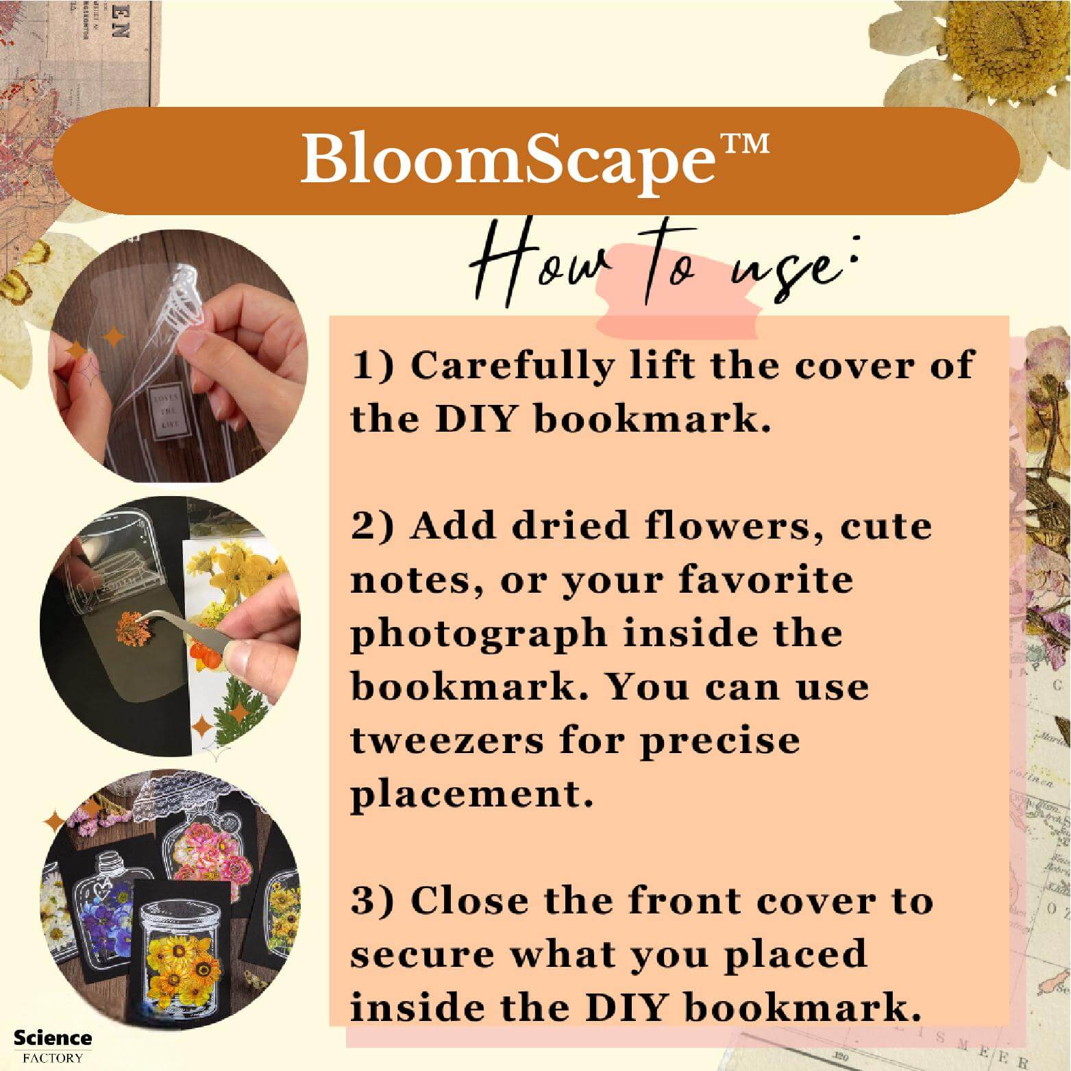 ¡Último día! ¡50% de descuento! Bloomscape™ Marcapáginas (Set de 80 piezas)