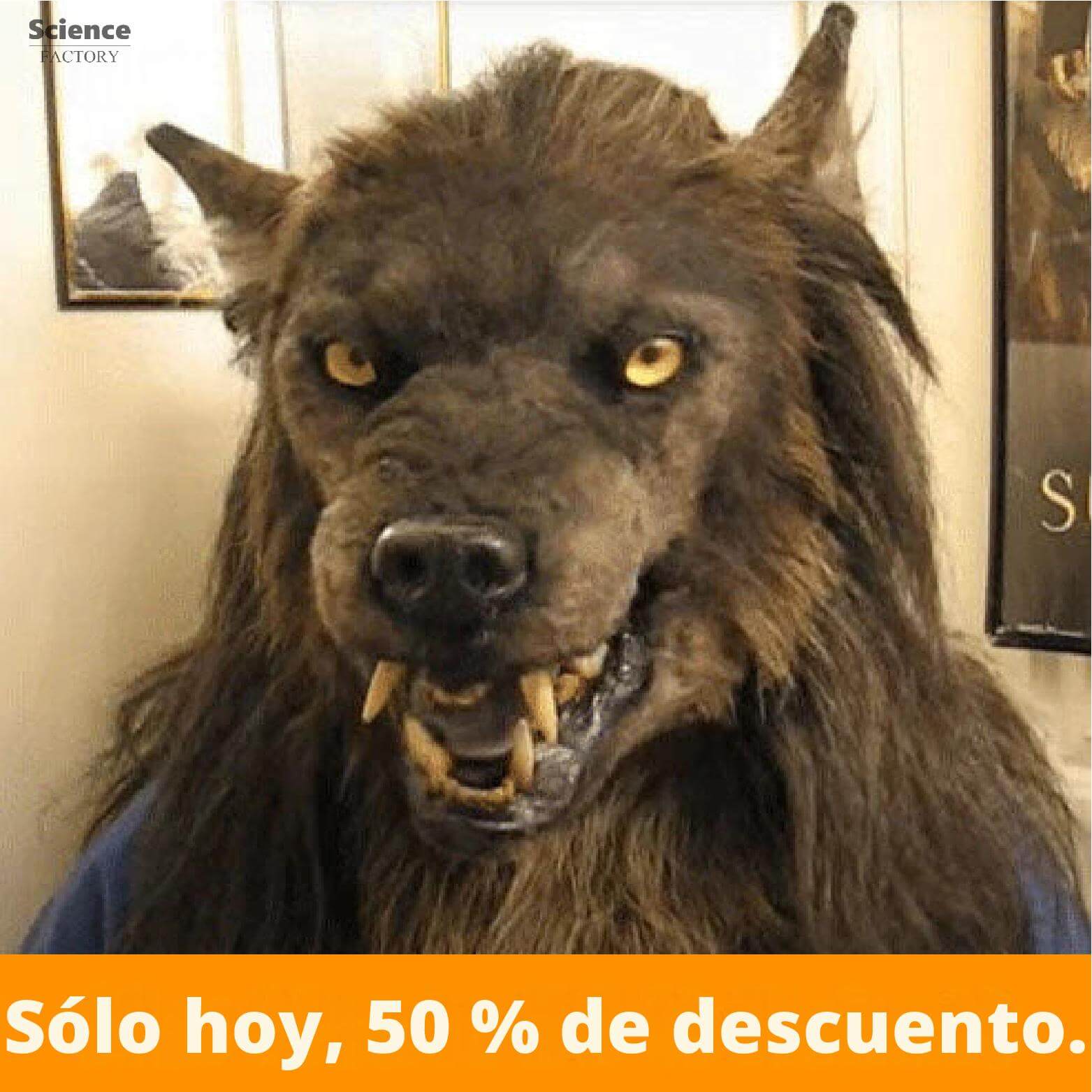 LunarBeast™ Máscara de Hombre Lobo Realista | ¡50% de Descuento!