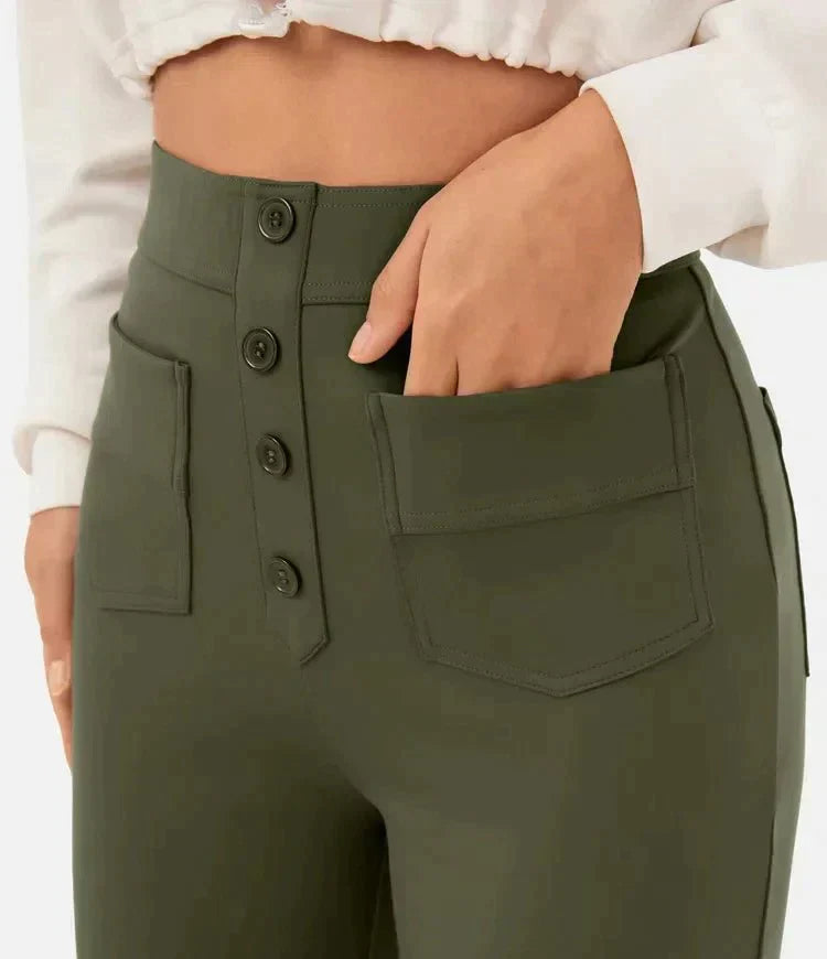 ChicFit™ | Pantalón Casual Elástico de Cintura Alta