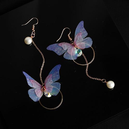 Mariposa Pendientes de Perlas - Science Factory ES