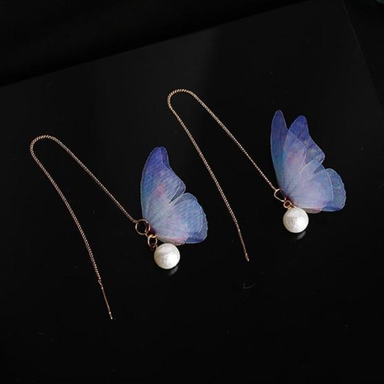 Mariposa Pendientes de Perlas - Science Factory ES