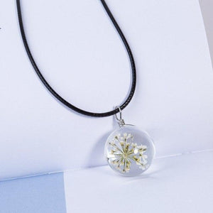 Collar de flores | Collar de cuero - Science Factory ES