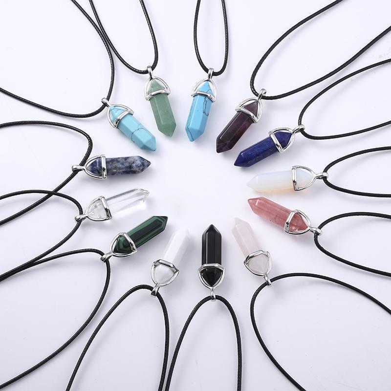 Collar Geométrico de Piedra Natural - Science Factory ES