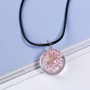 Collar de flores | Collar de cuero - Science Factory ES