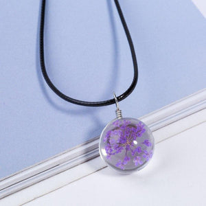 Collar de flores | Collar de cuero - Science Factory ES