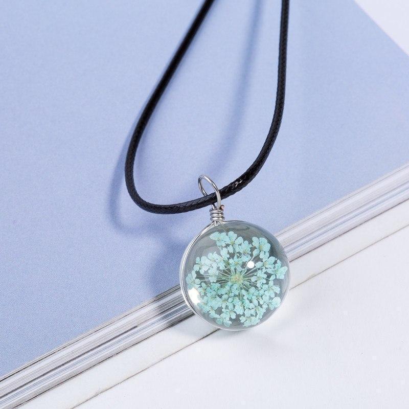 Collar de flores | Collar de cuero - Science Factory ES