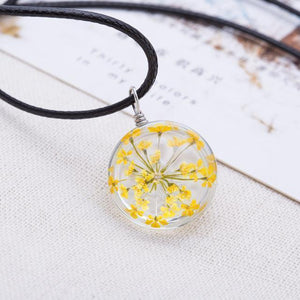 Collar de flores | Collar de cuero - Science Factory ES