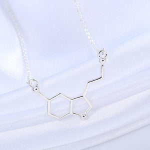 Collar de Molécula de Serotonina "Hormona de la Felicidad" - Science Factory ES