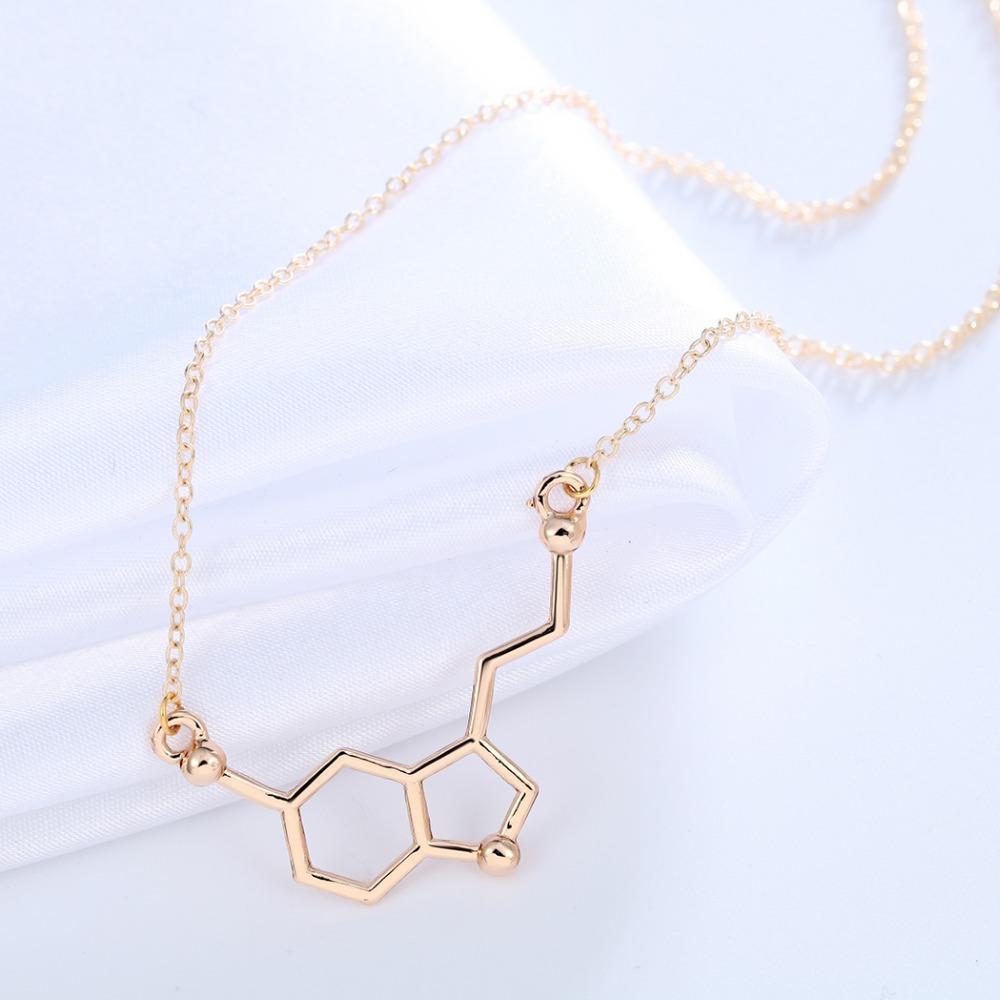 Collar de Molécula de Serotonina "Hormona de la Felicidad" - Science Factory ES