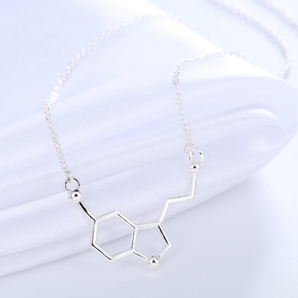 Collar de Molécula de Serotonina "Hormona de la Felicidad" - Science Factory ES