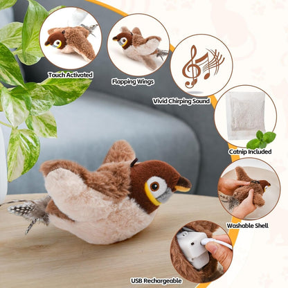 PurrChirp™ – Interactief Vogelspeeltje Voor Katten - Science Factory