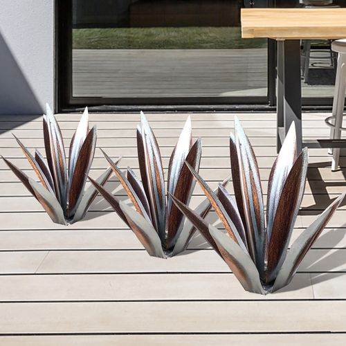 Rustic Radiant™ | Escultura Rústica de Agave Eterna e Impermeable