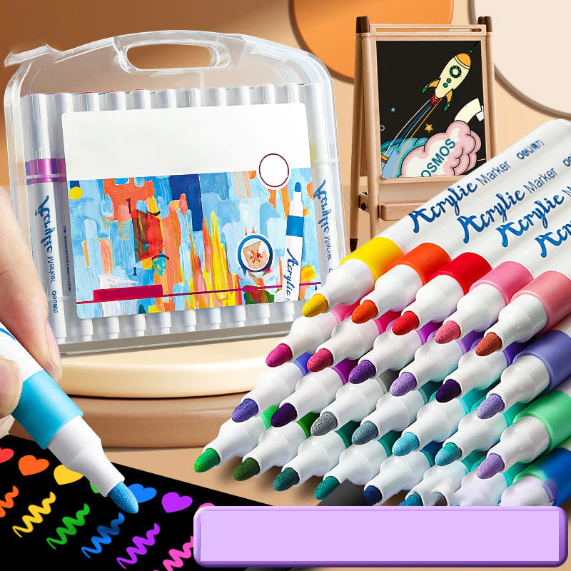 AcryliGlow™ | Set de Rotuladores Acrílicos (24 Colores)