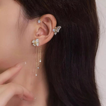 Celestelle™ – Pendientes de Mariposa y Flor con Colgantes (50% de Descuento)