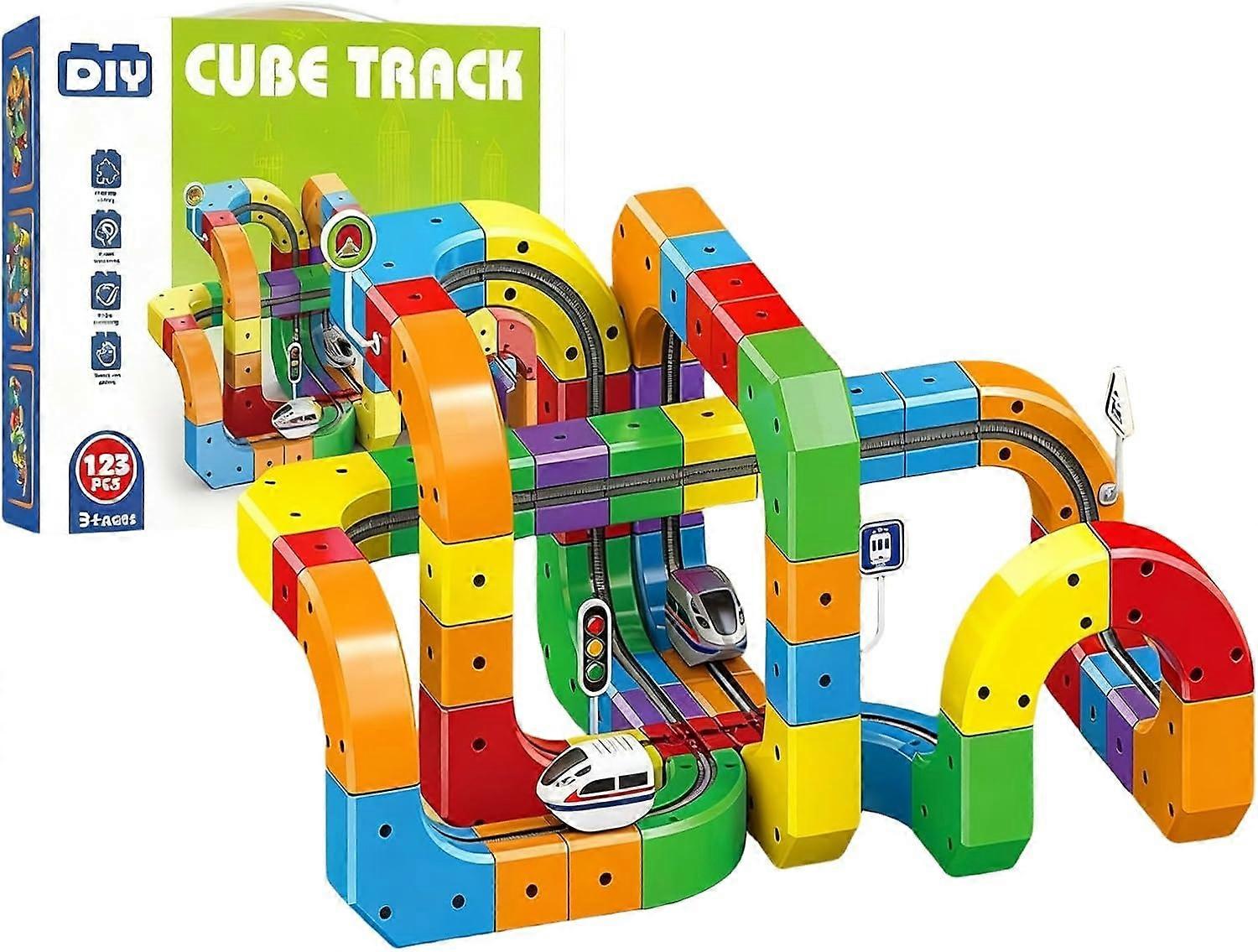 EduBuild Magnetic Track™ – Creatieve en Actieve Doe-Het-Zelf Knikkerbaan - Science Factory