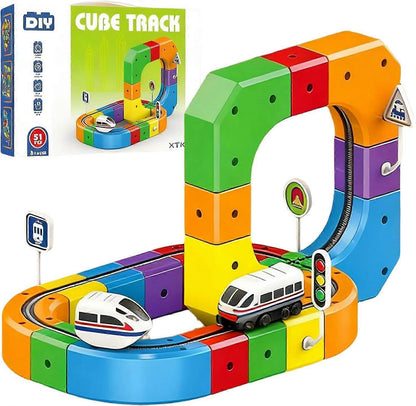 EduBuild Magnetic Track™ – Creatieve en Actieve Doe-Het-Zelf Knikkerbaan - Science Factory