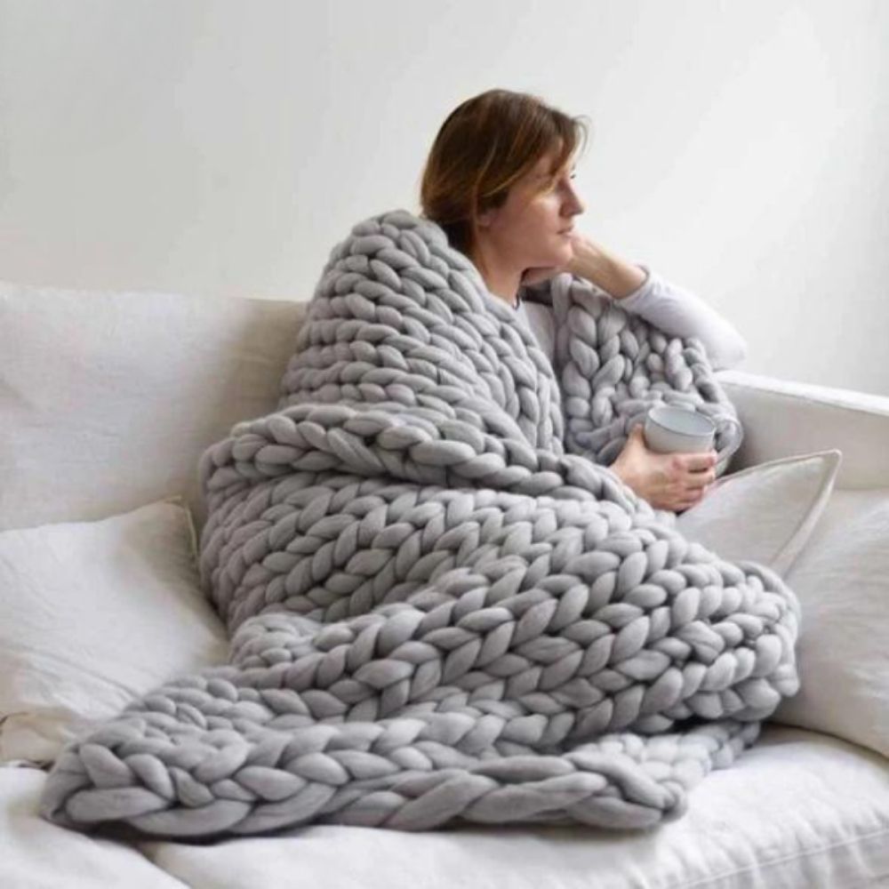 50% DE DESCUENTO | CozyKnit™ - ¡Teje tu propia manta! [Último día de oferta]