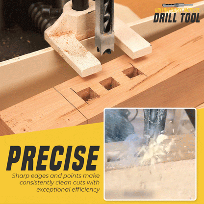 CarveTech™ – Broca de Cincel Hueco – Herramienta de Precisión para Agujeros Cuadrados en Madera