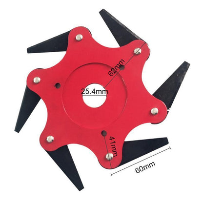 🔥 ¡Último día - 50% DE DESCUENTO! 🔥 TurboTrim™ Cabezal de Corte de Jardín de Acero con 6 Cuchillas Universal