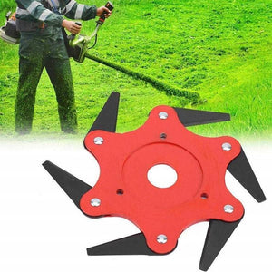 🔥 ¡Último día - 50% DE DESCUENTO! 🔥 TurboTrim™ Cabezal de Corte de Jardín de Acero con 6 Cuchillas Universal