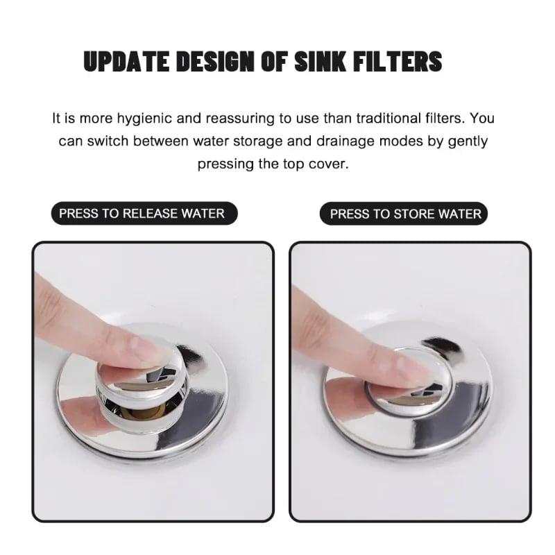 DrainGuard Pro™ Aísla Olores y Evita Cucarachas – Filtro de Desagüe de Suelo de Acero Inoxidable