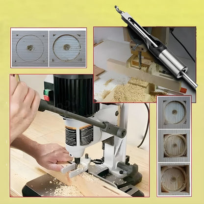 CarveTech™ – Broca de Cincel Hueco – Herramienta de Precisión para Agujeros Cuadrados en Madera