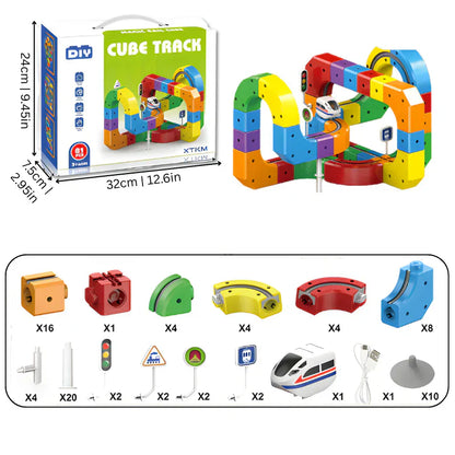 EduBuild Magnetic Track™ – Creatieve en Actieve Doe-Het-Zelf Knikkerbaan - Science Factory