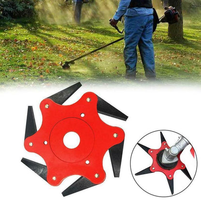 🔥 ¡Último día - 50% DE DESCUENTO! 🔥 TurboTrim™ Cabezal de Corte de Jardín de Acero con 6 Cuchillas Universal
