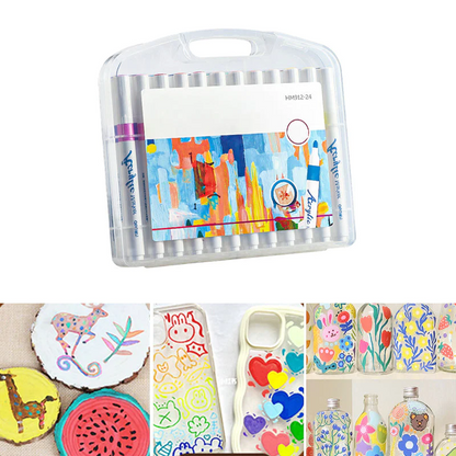 AcryliGlow™ | Set de Rotuladores Acrílicos (24 Colores)