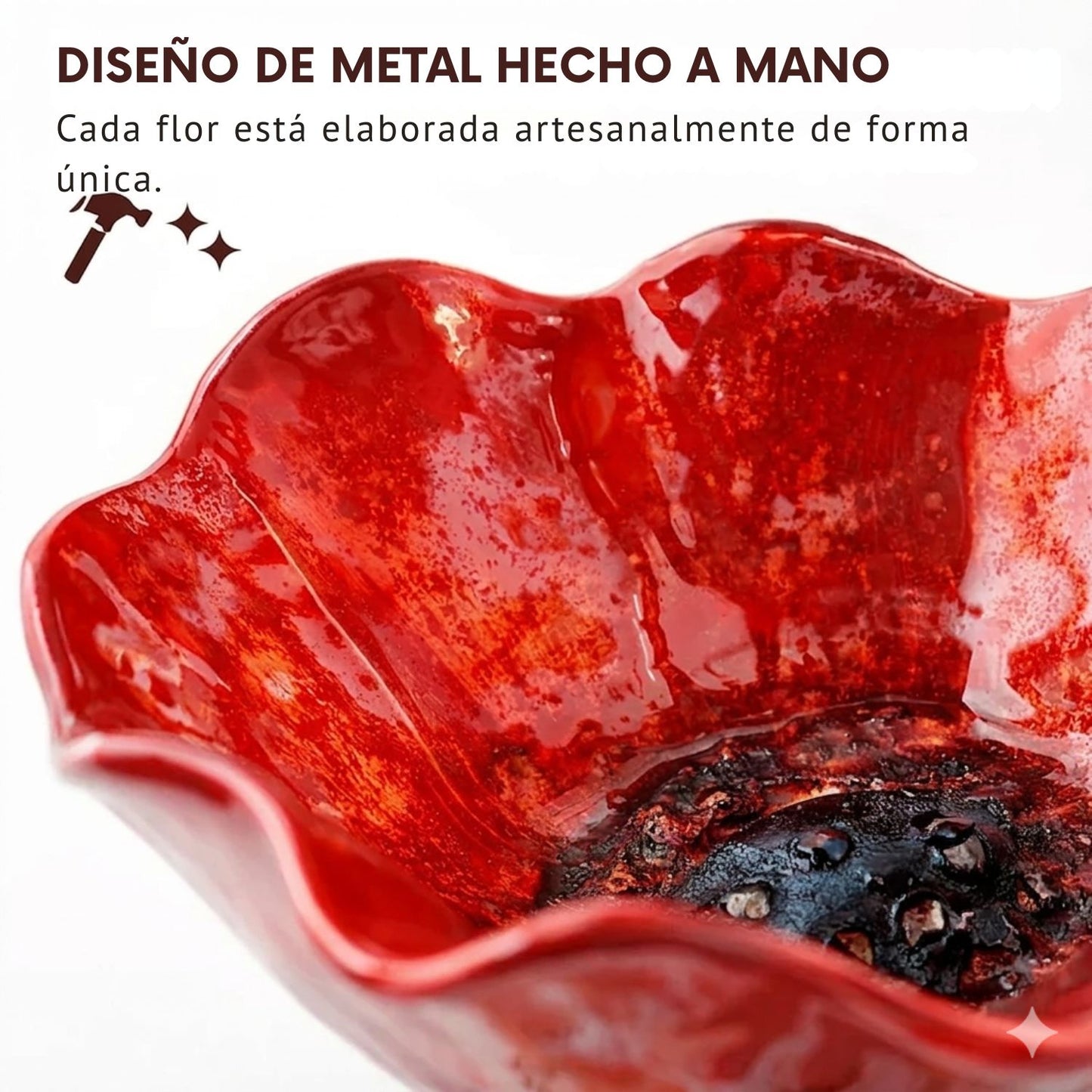 50 % DE DESCUENTO | BloomNest™ Flor Metálica Artesanal – Da Vida A Tu Jardín