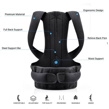 BodyBoost™ Corrector | Corrector de Postura de Espalda Ajustable