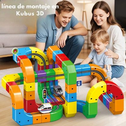 EduBuild Magnetic Track™ – Circuito de Canicas DIY Creativo y Activ