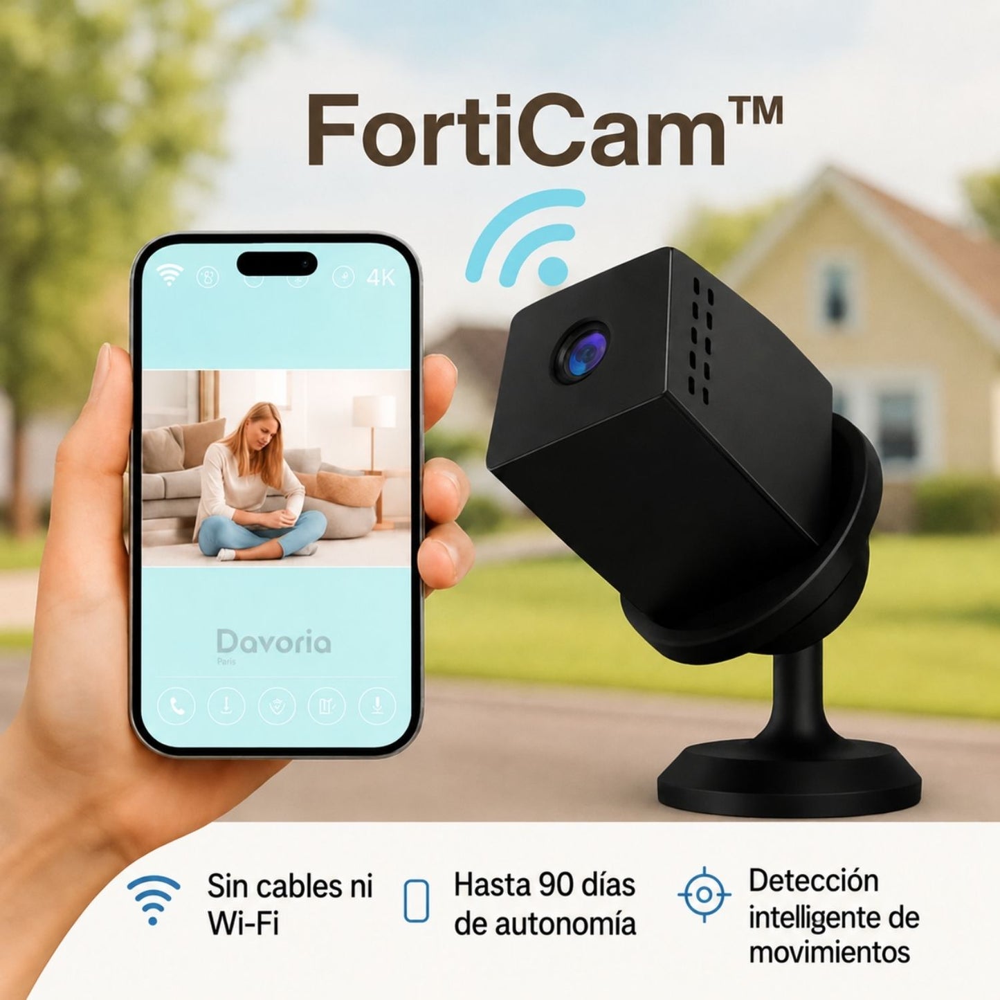 FortiCam™ | Siempre protegido, incluso sin Internet ni electricidad