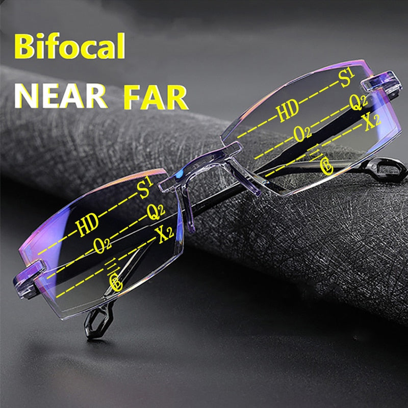 【ÚLTIMO DÍA DE REBAJAS】VisionPro™ Gafas de Lectura Antidesgaste con Alta Dureza, Filtro de Luz Azul e Inteligente Doble Enfoque