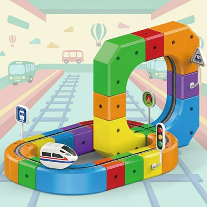EduBuild Magnetic Track™ – Creatieve en Actieve Doe-Het-Zelf Knikkerbaan - Science Factory