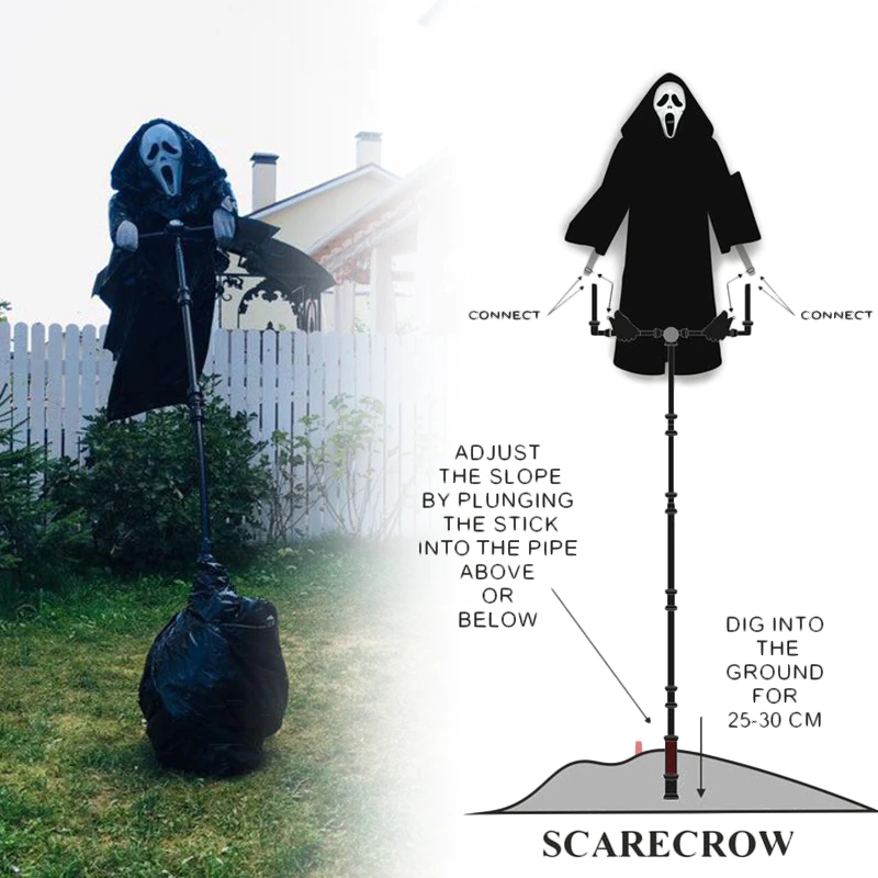 EspantoGrim™ Espantapájaros Gritón de Halloween