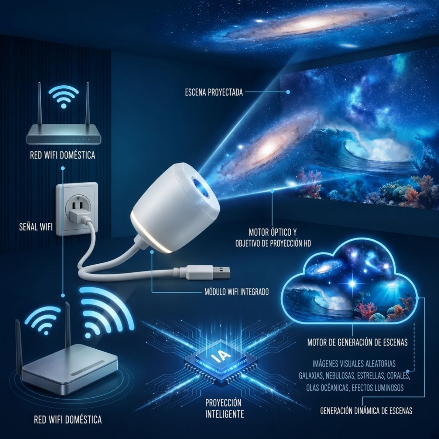 MagicOrbit™ | Transforma cualquier habitación en una experiencia mágica en cuestión de segundos