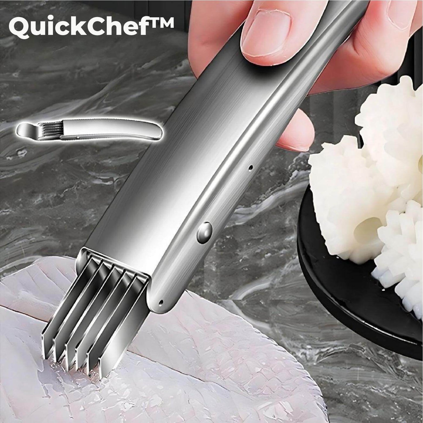 QuickChef™ – Rallador Multifuncional de Acero Inoxidable [Oferta Termina Hoy]