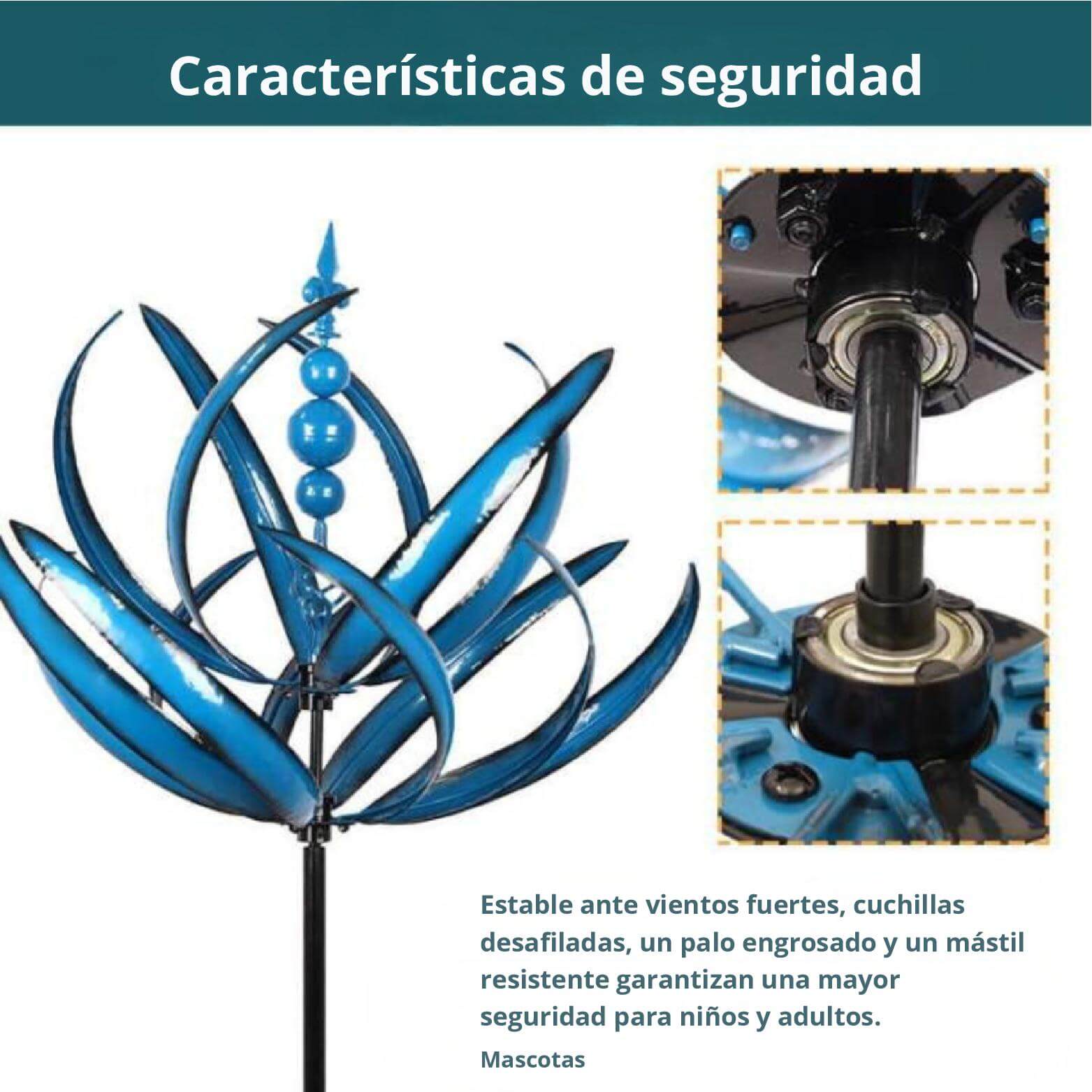 SerenitySpin™ - Disfruta la belleza del molinillo de viento Lotus