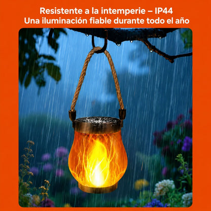 SolarFlame™ | Linterna solar con un realista efecto de llama