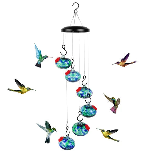 HummiChime™ | Encantadora campana de viento con comedero para colibríes