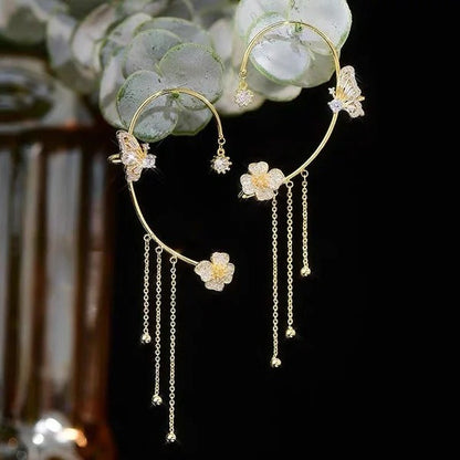 Celestelle™ – Pendientes de Mariposa y Flor con Colgantes (50% de Descuento)
