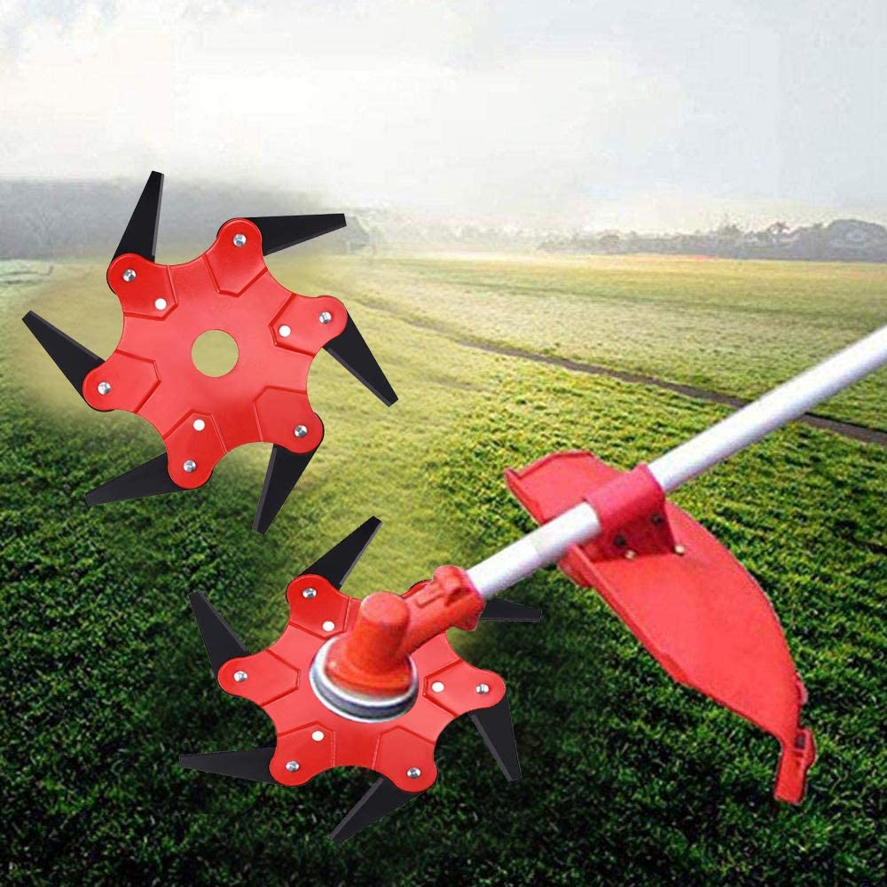 🔥 ¡Último día - 50% DE DESCUENTO! 🔥 TurboTrim™ Cabezal de Corte de Jardín de Acero con 6 Cuchillas Universal