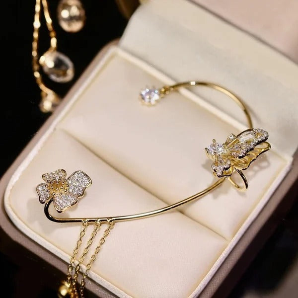 Celestelle™ – Pendientes de Mariposa y Flor con Colgantes (50% de Descuento)