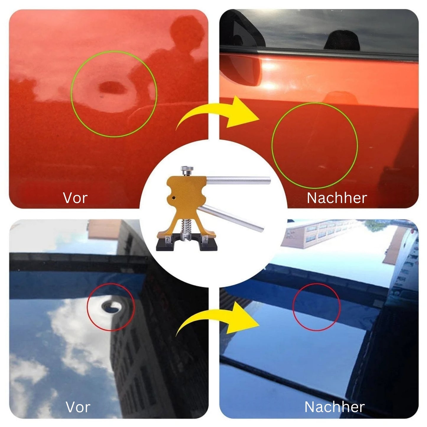 AutoDentPro™ | Herramienta para desabollar | Elimina abolladuras y golpes del coche