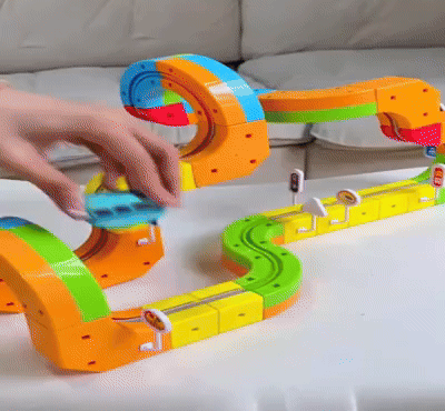 EduBuild Magnetic Track™ – Creatieve en Actieve Doe-Het-Zelf Knikkerbaan - Science Factory