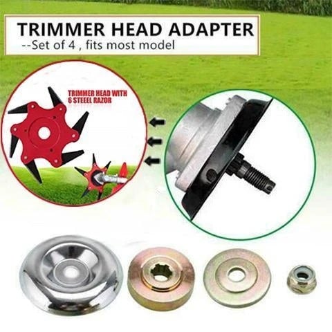 🔥 ¡Último día - 50% DE DESCUENTO! 🔥 TurboTrim™ Cabezal de Corte de Jardín de Acero con 6 Cuchillas Universal